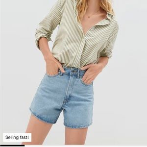 Everlane A-line Denim shorts